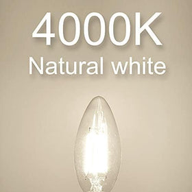 Cotanic 12 pack LED dimmable candle bulbs for multiple fixtures