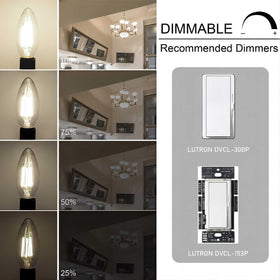 Cotanic E12 dimmable bulb for chandeliers and ceiling fans