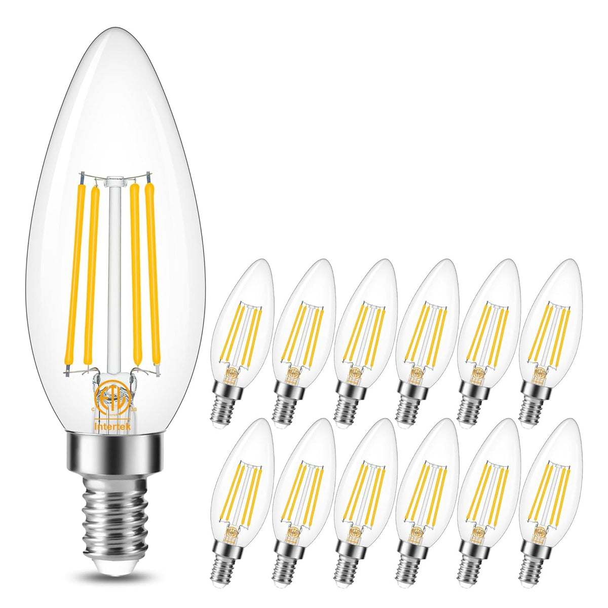 Cotanic LED E12 bulb with high CRI for true color rendering.