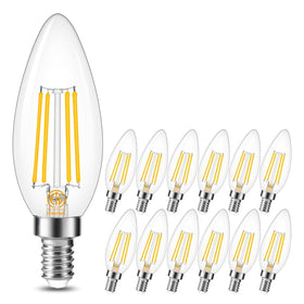 Cotanic LED E12 bulb with high CRI for true color rendering.