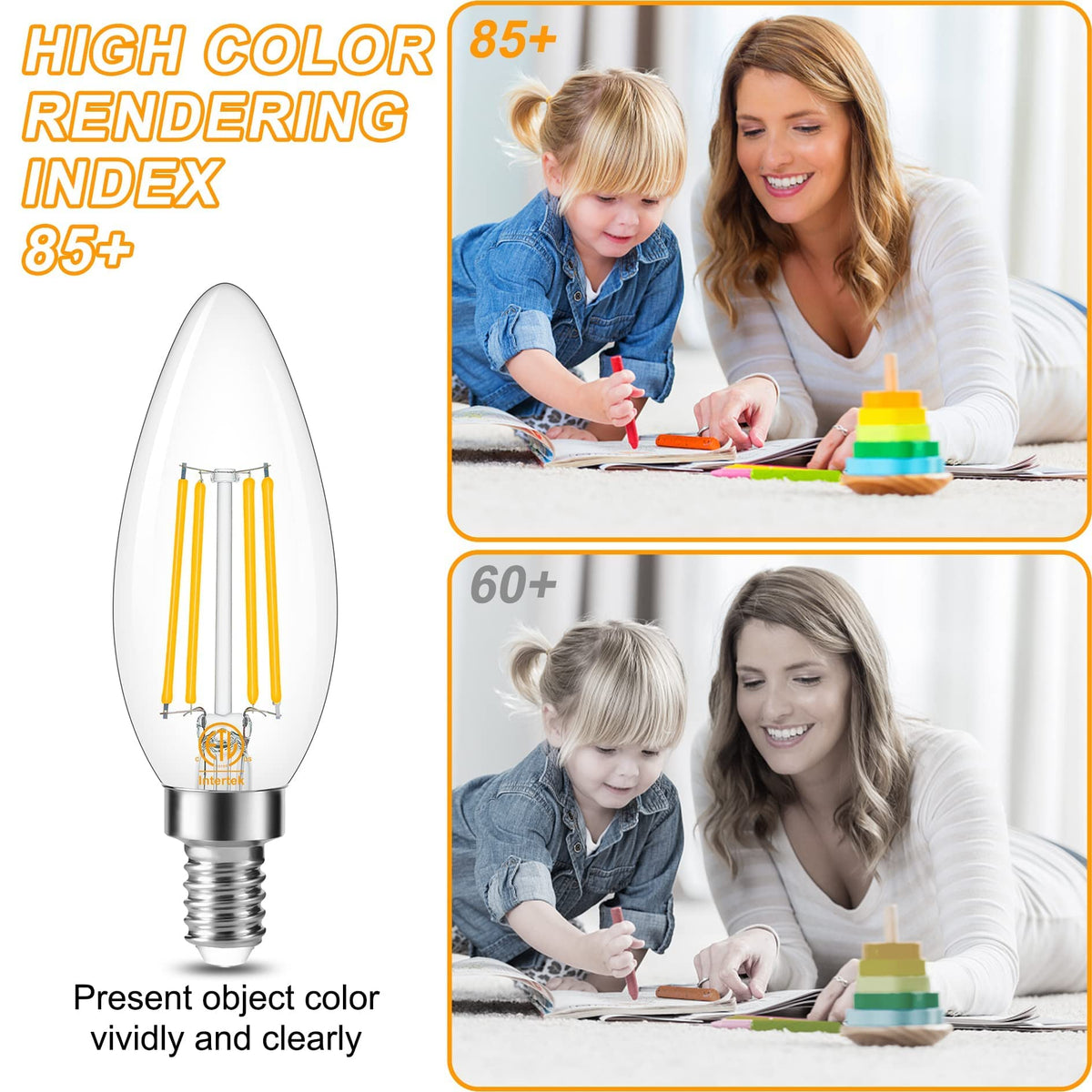 Cotanic E12 small socket bulbs fit fixtures like sconces