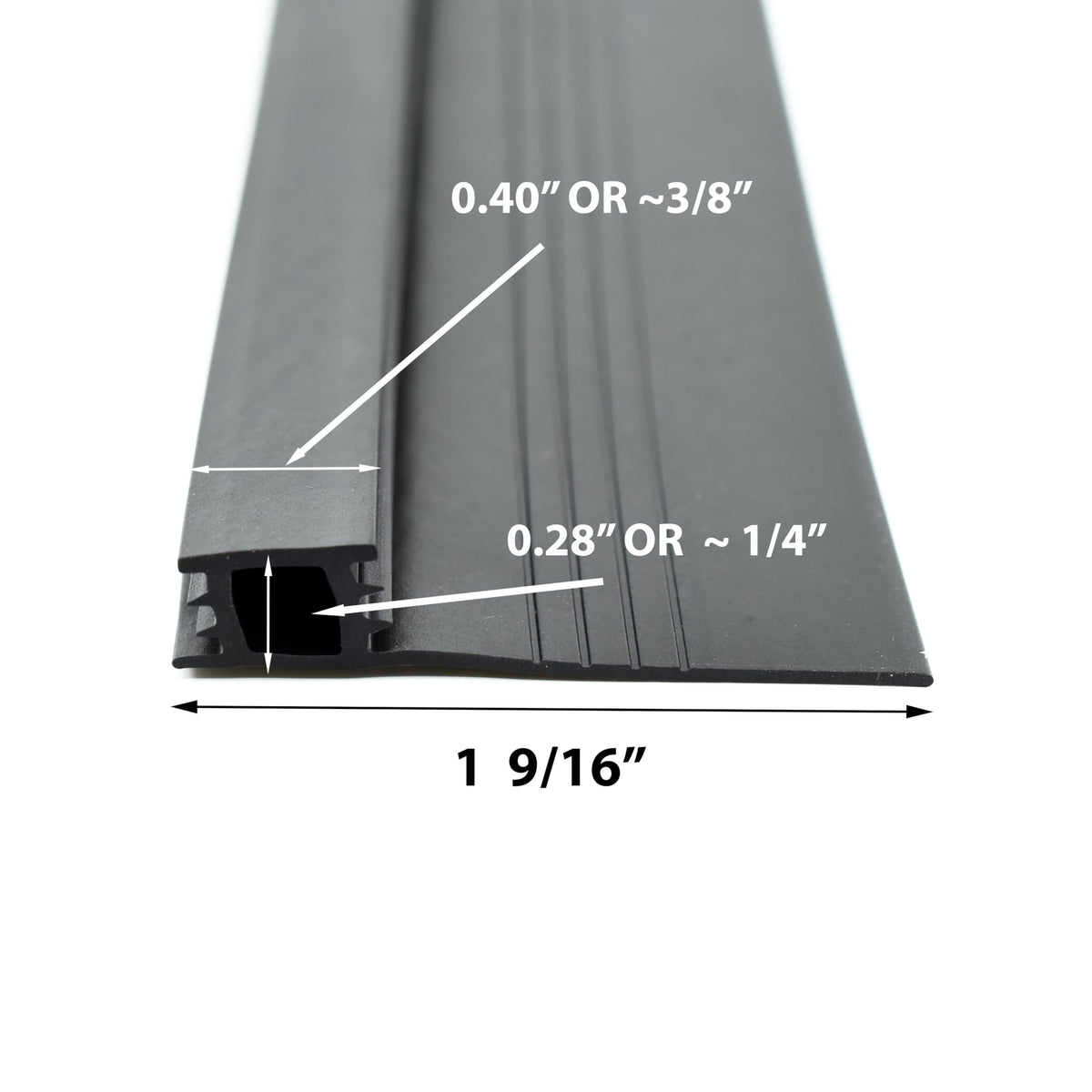 Cottonwood Hardware seal strip installation showing simple cut-to-fit for doors.