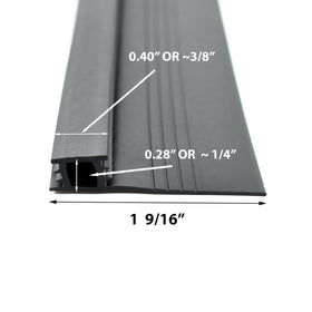Cottonwood Hardware seal strip installation showing simple cut-to-fit for doors.