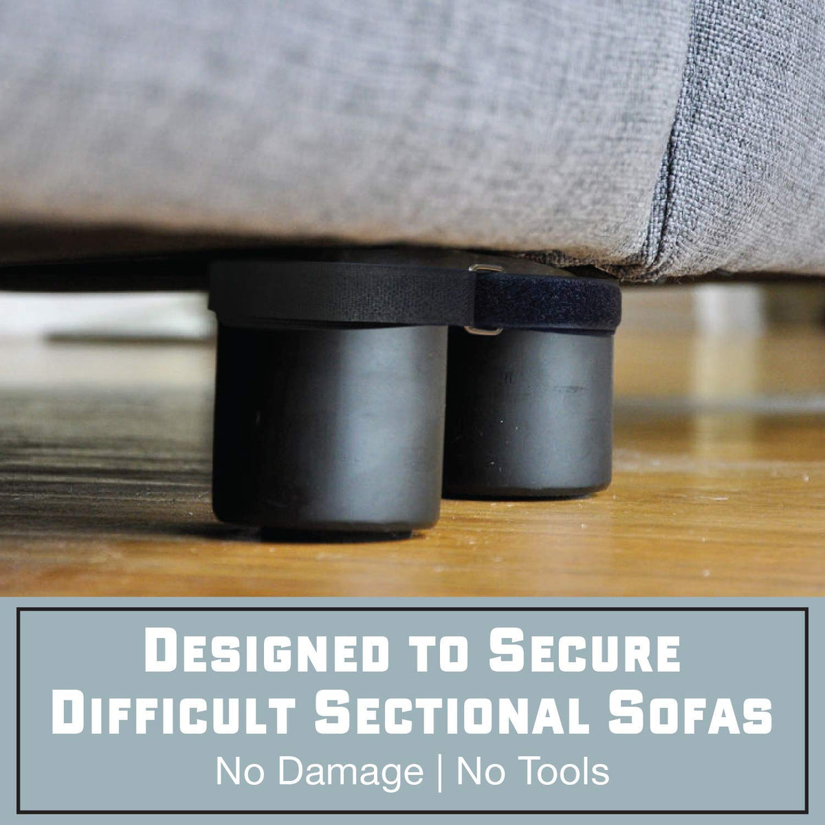 Couch Clamp Pro universal-fit sofa connectors adapt to many layouts.