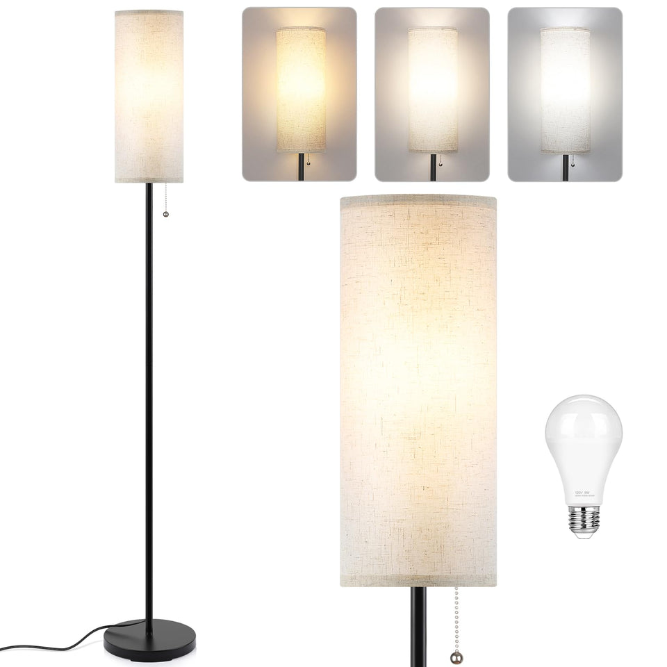 Coucrek floor lamp with 3-color temperature for adaptable ambient lighting.