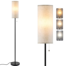 Coucrek floor lamp stands 61 inches tall for versatile placement.