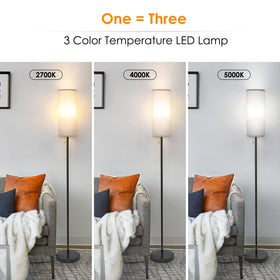 Coucrek minimalist pole design adds modern decor with subtle glow.