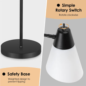Coucrek lamp compatible with smart plugs and bulbs for home automation.