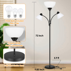 Coucrek floor lamp base emphasizes sturdy, stable design.