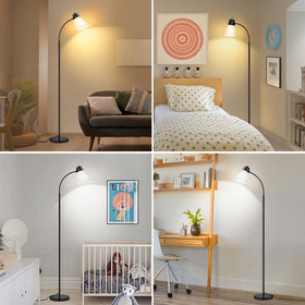 Coucrek sturdy base keeps the tall lamp stable and safe.