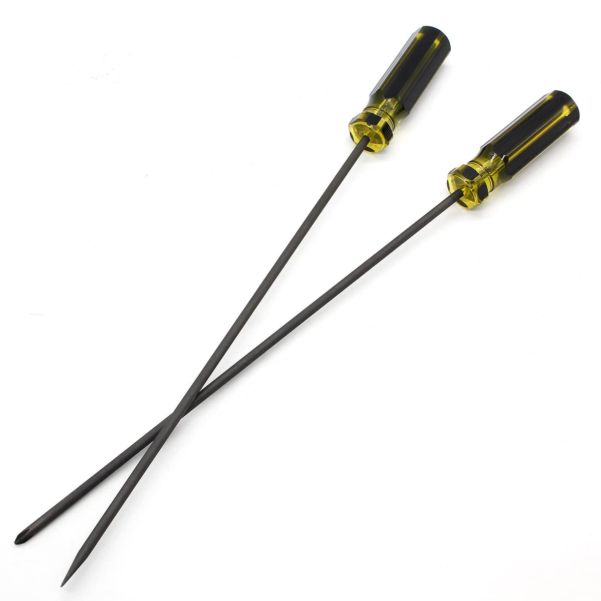 Coufce long screwdriver set crosshead shown for precise electronics maintenance