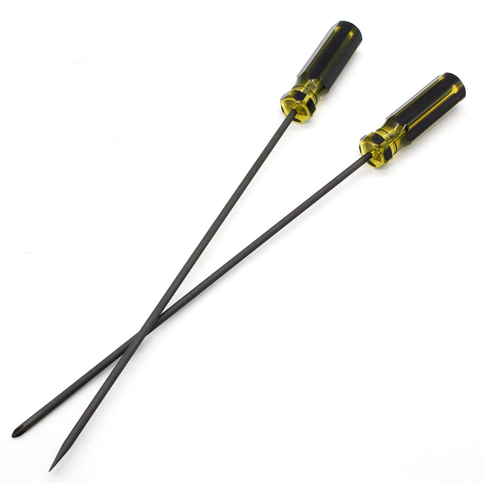 Coufce long screwdriver set crosshead shown for precise electronics maintenance