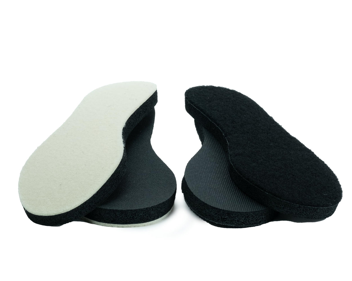Velcro installation showing tool-free setup of Cougar Paws Peak Line pads.