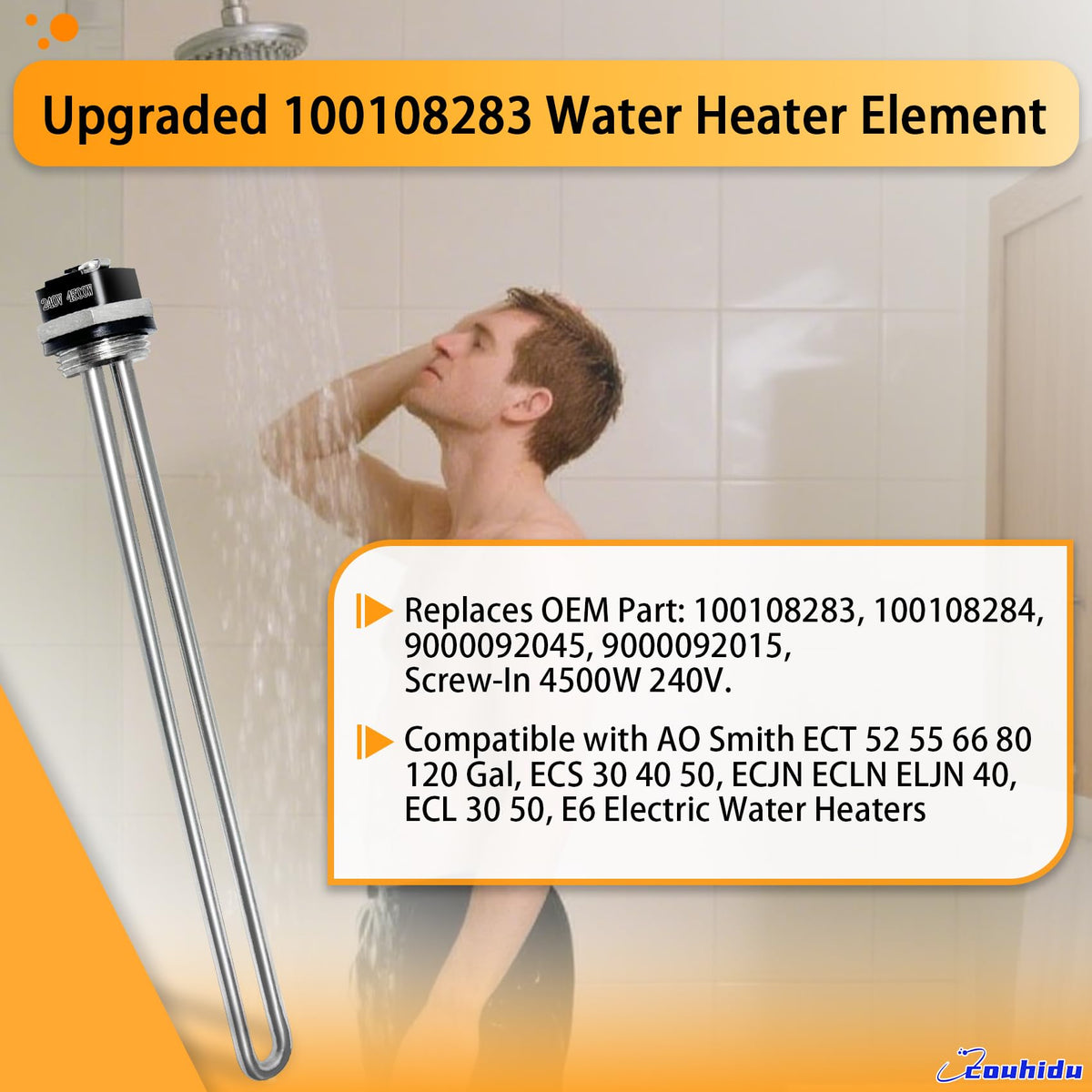 Couhidu compatible with A.O. Smith ECT and E6 models for easy replacement