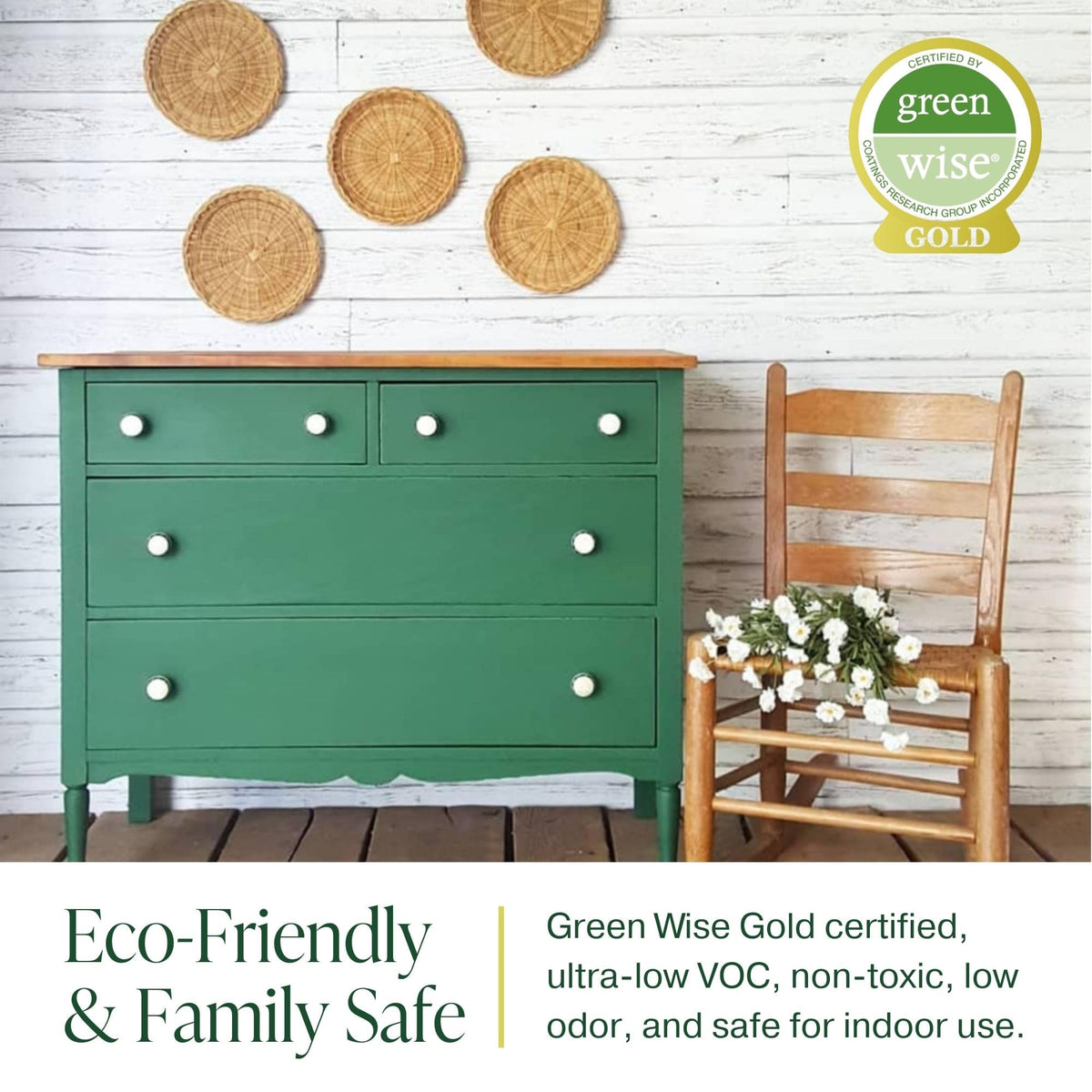 Country Chic Cheesecake cabinet makeover: vibrant, full coverage with minimal prep.