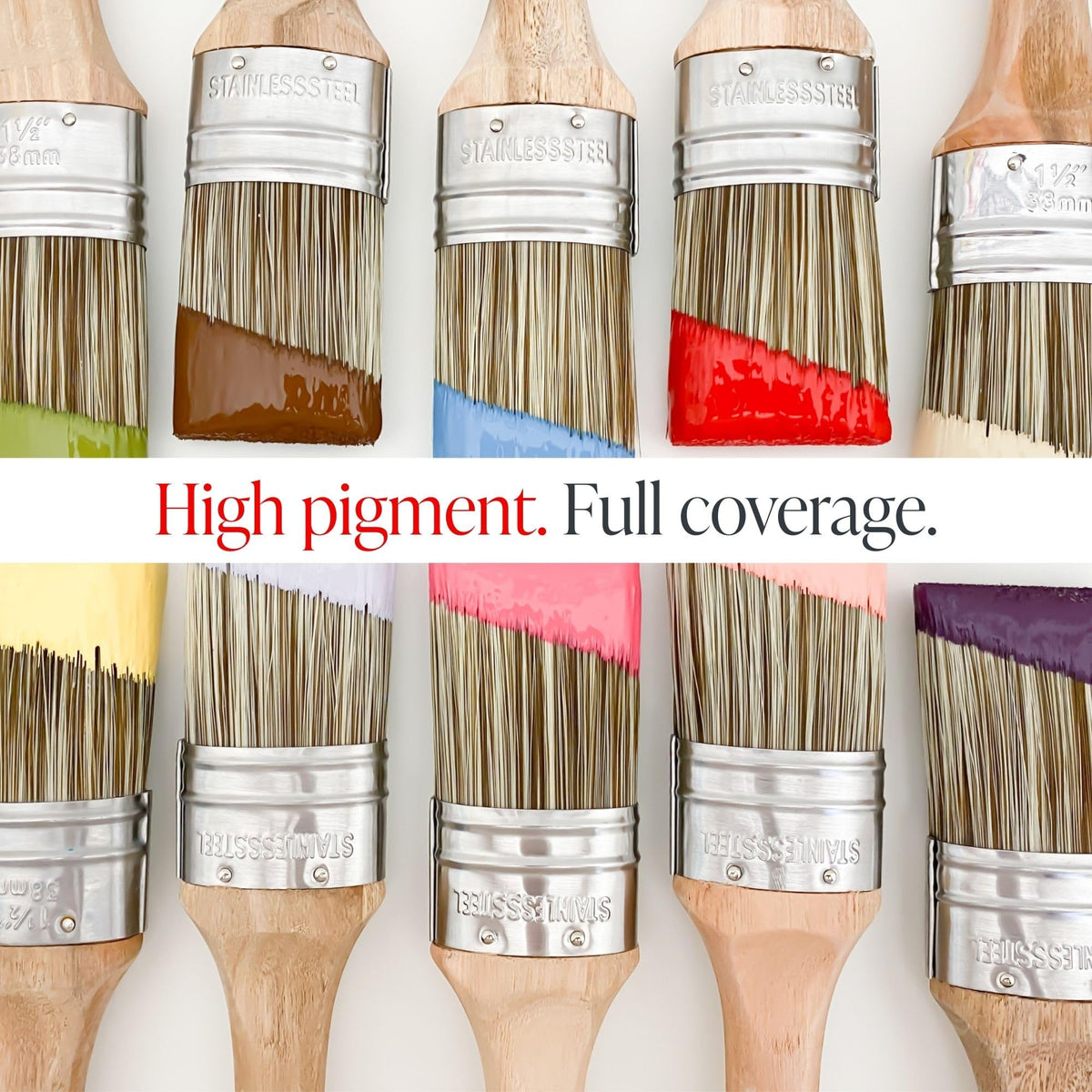 Country Chic low odor formula supports comfortable indoor painting sessions.