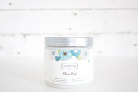Country Chic Clear Coat pour shows smooth flow for even protection on wood