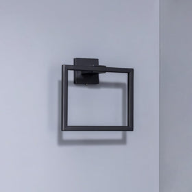 COUOBO matte black bathroom hardware in a modern setup