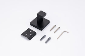 COUOBO matte black robe hooks for convenient bathrobe storage