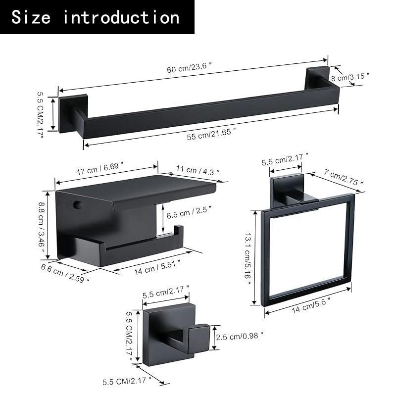 COUOBO wall-mount hardware kit with all screws and anchors