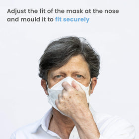 Covaflu KN95 mask covers nose and mouth with secure seal