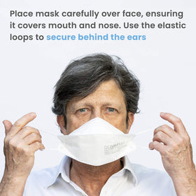 Covaflu KN95 mask individually wrapped for hygiene on the go
