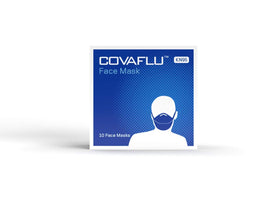 Covaflu KN95 masks are individually wrapped for convenient travel.