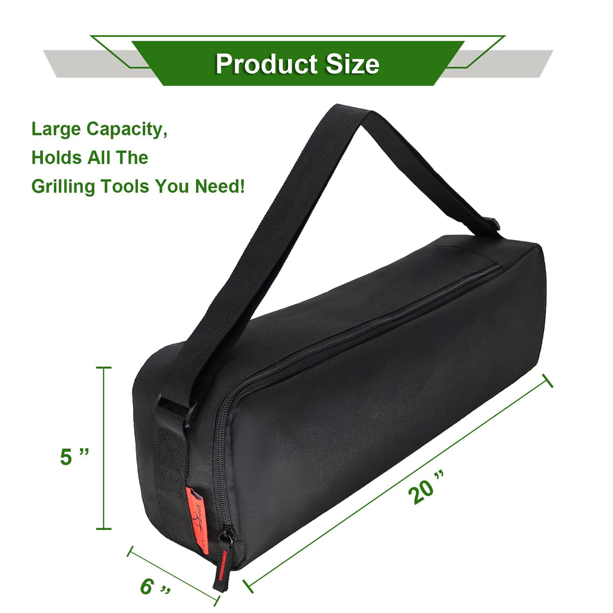 Cover Geny bag features waterproof 600D Oxford fabric for durable outdoor use