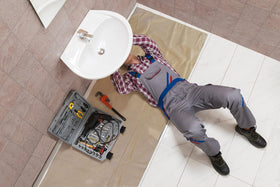 CoverGrip drop cloth laid on stairs showing safe path alignment