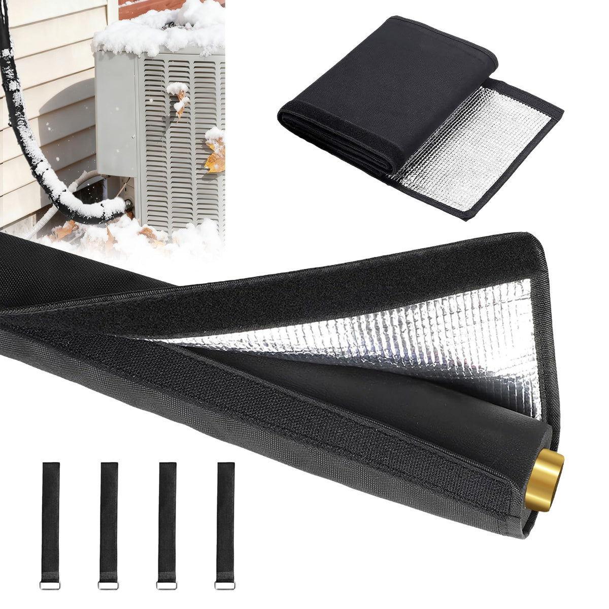 COVERTIFY 5-layer pipe cover outdoor focuses on weather protection for 72-inch length.