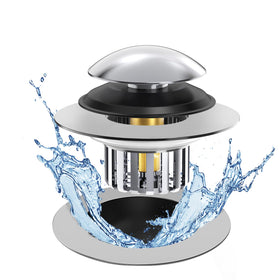 COVO universal tub stopper with drain cover filters hair for easy maintenance