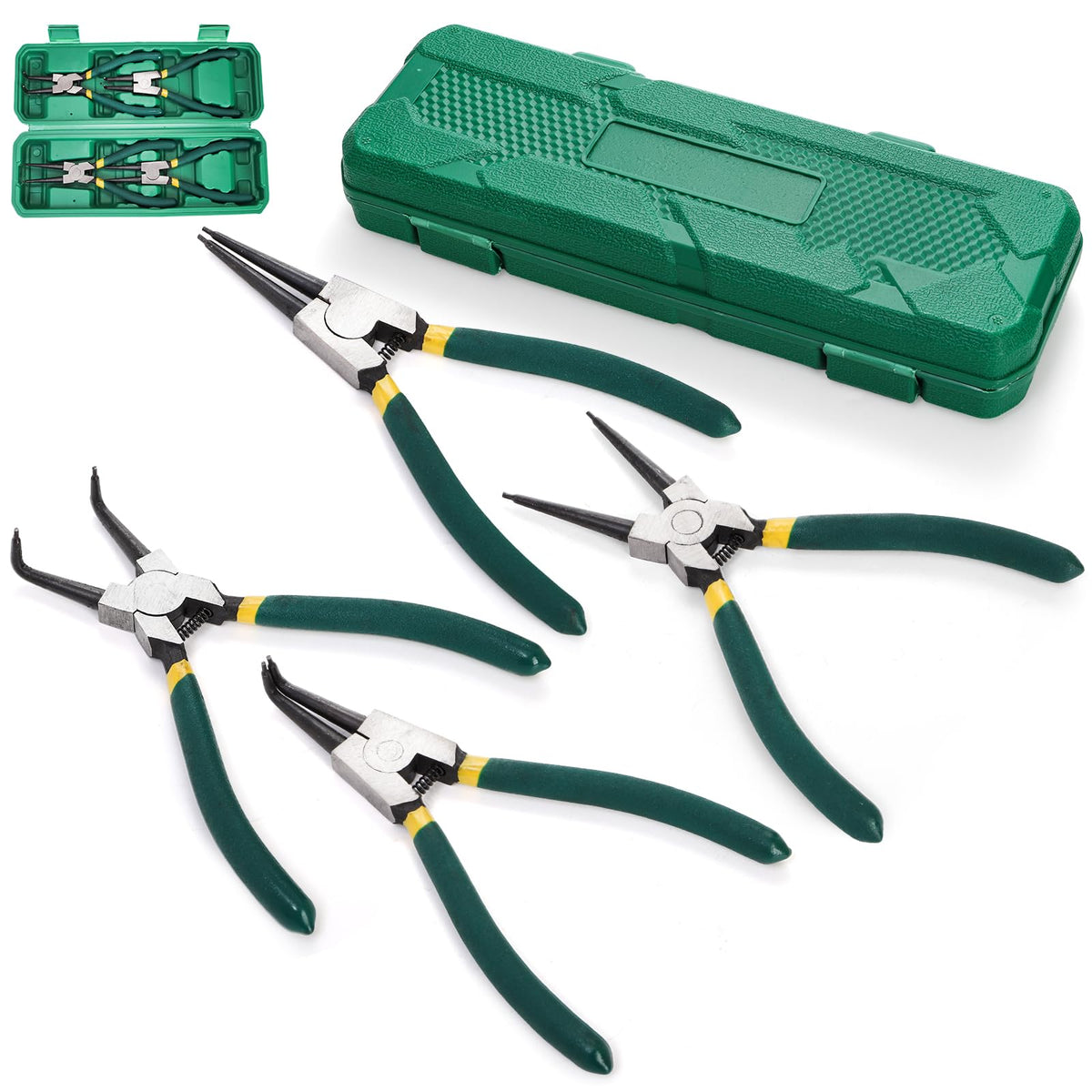 Covzoe four-shape snap ring pliers set for versatility