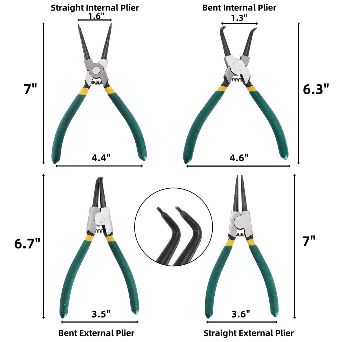 Covzoe external straight jaw pliers for quick ring removal