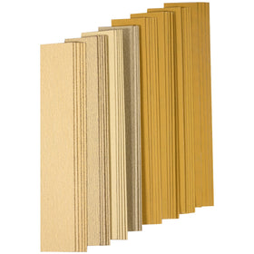 CowboyBOB 40-pcs sandpaper assortment laid out for easy grit selection.