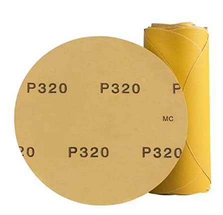 CowboyBOB 6inch PSA sanding disc pack 320 grit for fast, durable grinding.