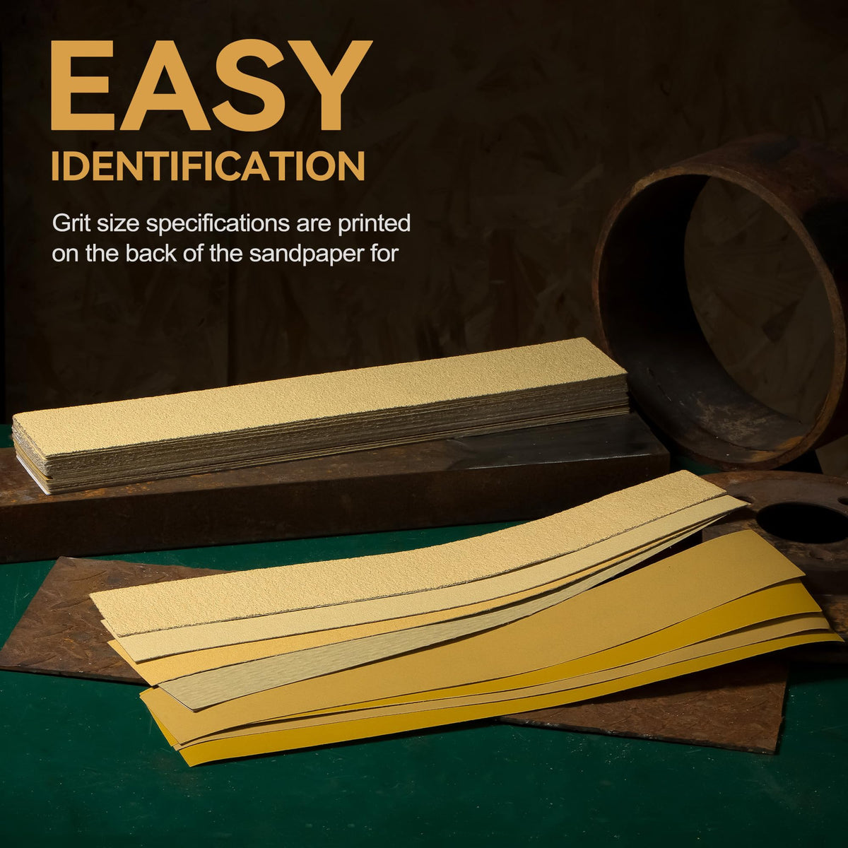 CowboyBOB soft-backed sandpaper provides comfortable grip during hand sanding.