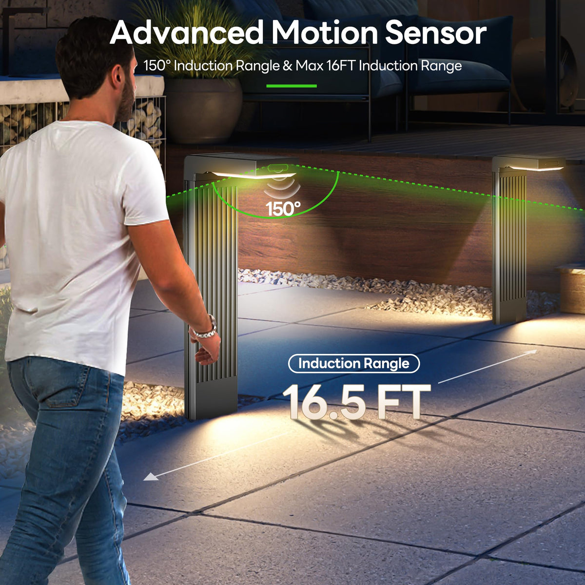 COXSENI motion-sensor light detects movement up to 16.5 feet