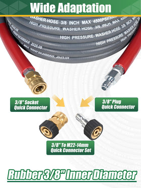 Coyardor hose compatible with major gas washers for plug-and-play use