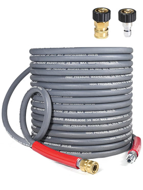 Coyardor 50ft hose showing 4500 PSI capability for tough outdoor cleaning