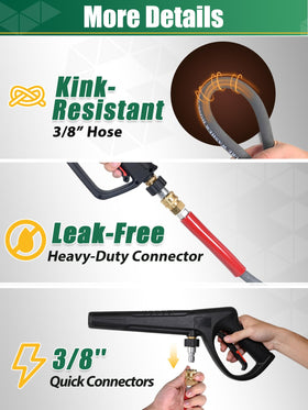 Coyardor hose handling hot and cold water for versatile tasks