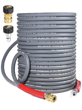 Coyardor three-eighth-inch hose 100ft with flexible performance for tough cleaning tasks.