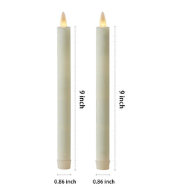 CozierGlow ivory taper timer function for automated lighting.