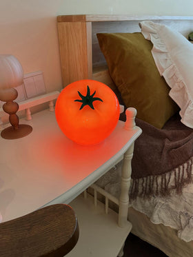 Cozifycasa vintage kitschy lamp brightens living room with retro charm