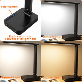 Cozoo desk lamp foldable design fits dorm rooms and travel.