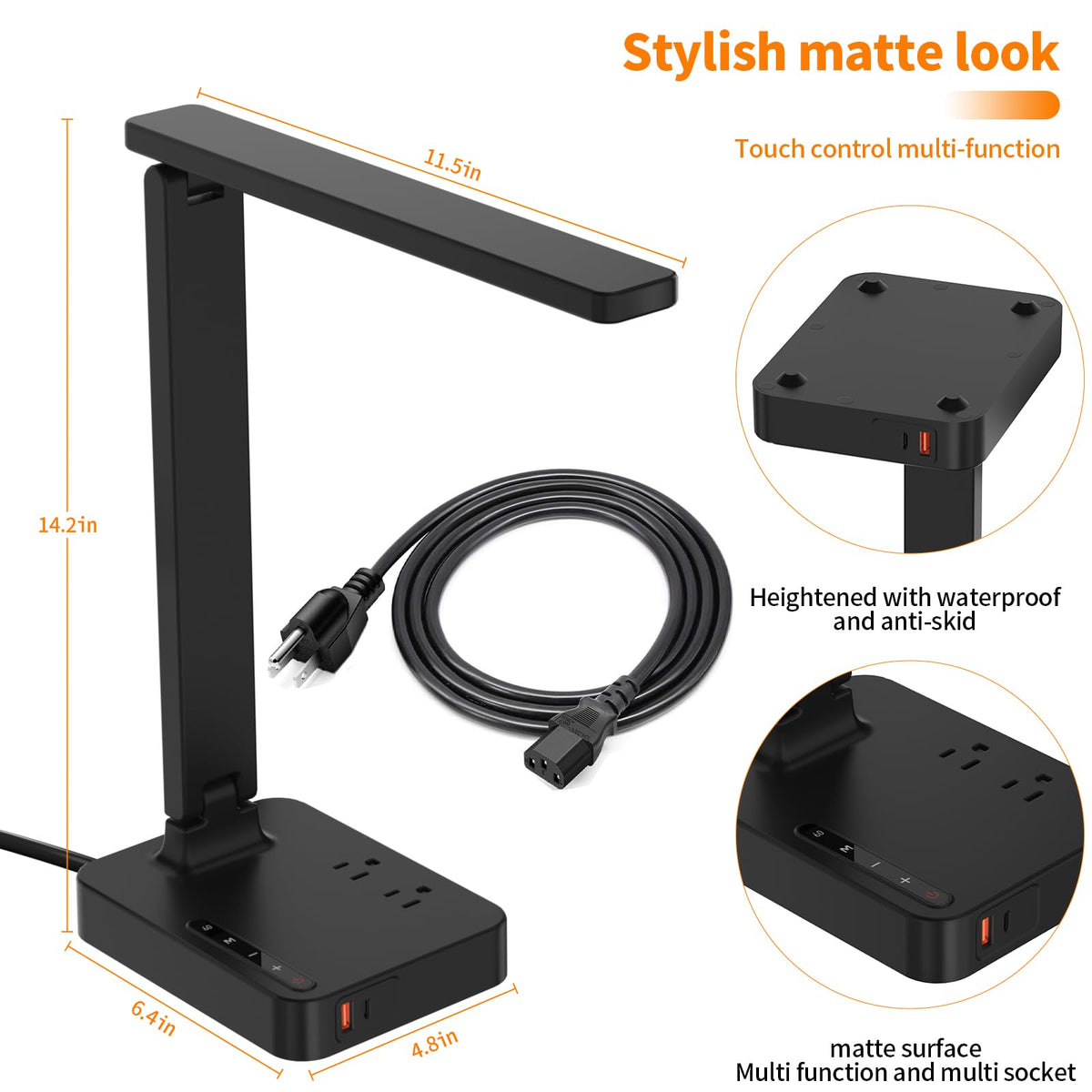 Cozoo desk lamp rotating arm for flexible lighting angles.