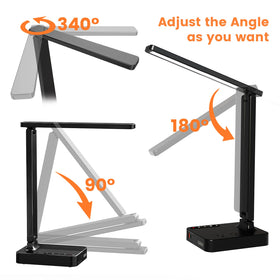 Cozoo desk lamp touch panel enables quick, precise light adjustments.