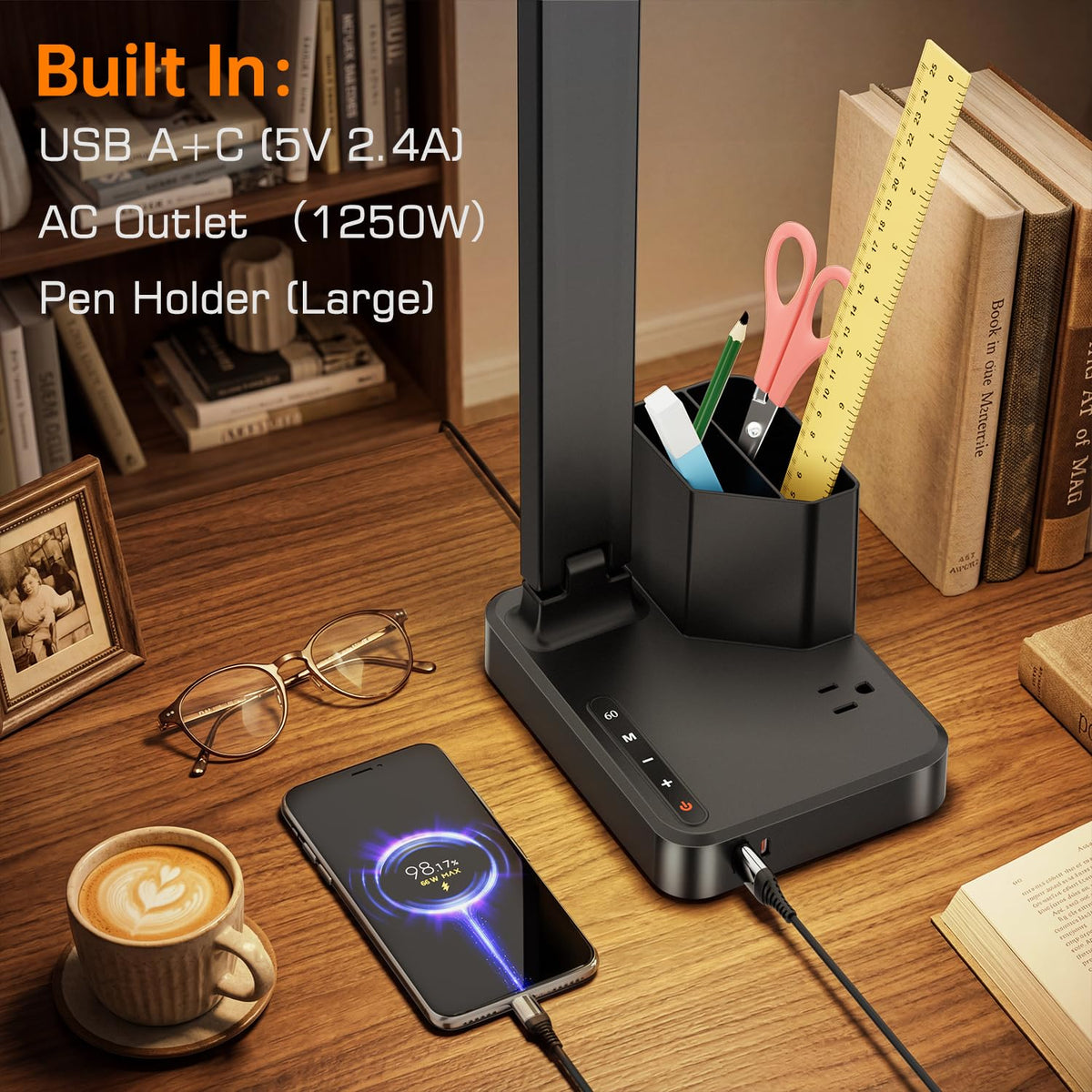 COZOO LED desk lamp dimmable light offering warm to cool tones for tasks