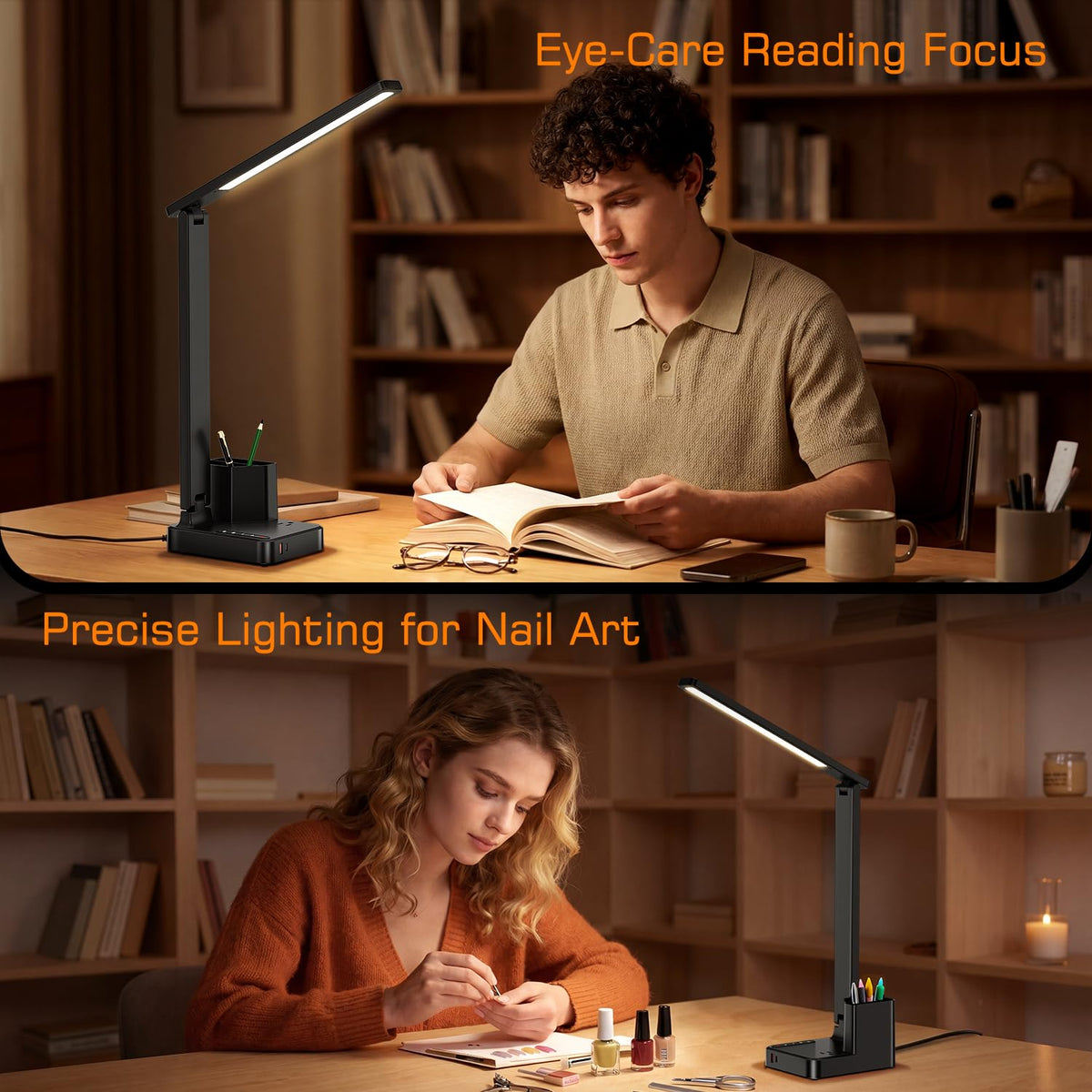 COZOO LED desk lamp pen holder keeping stationery within easy reach