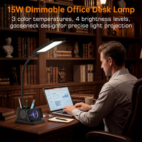 Cozoo desk lamp tilt feature lets you aim light exactly where needed