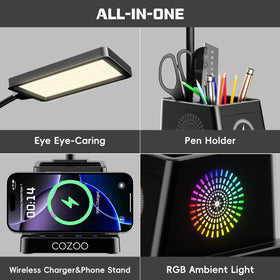 Cozoo compact design fits dorm desks and small workspaces